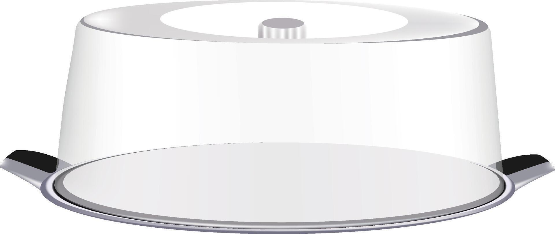 White plastic lid on a jar vector
