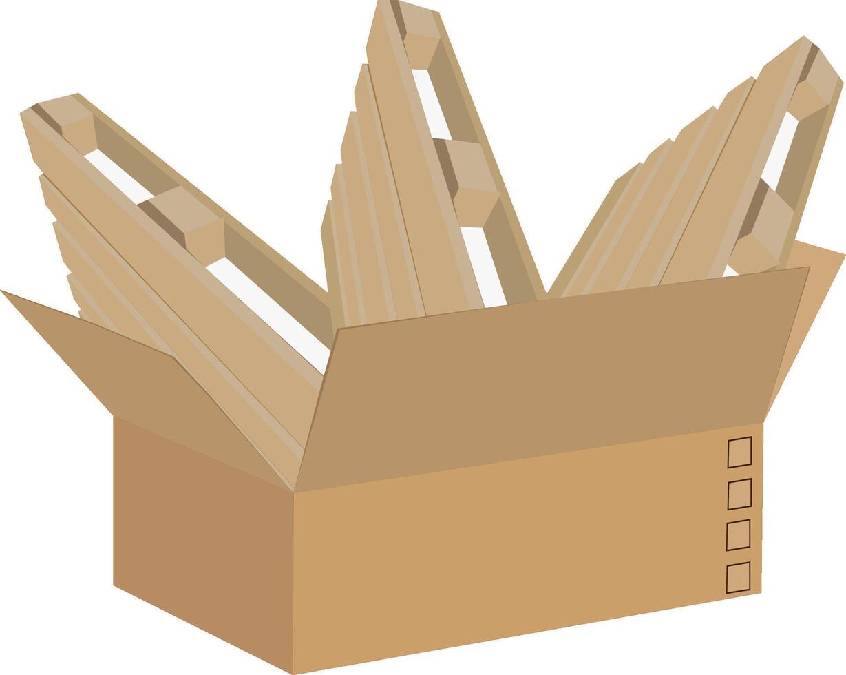 box containing pallet vector