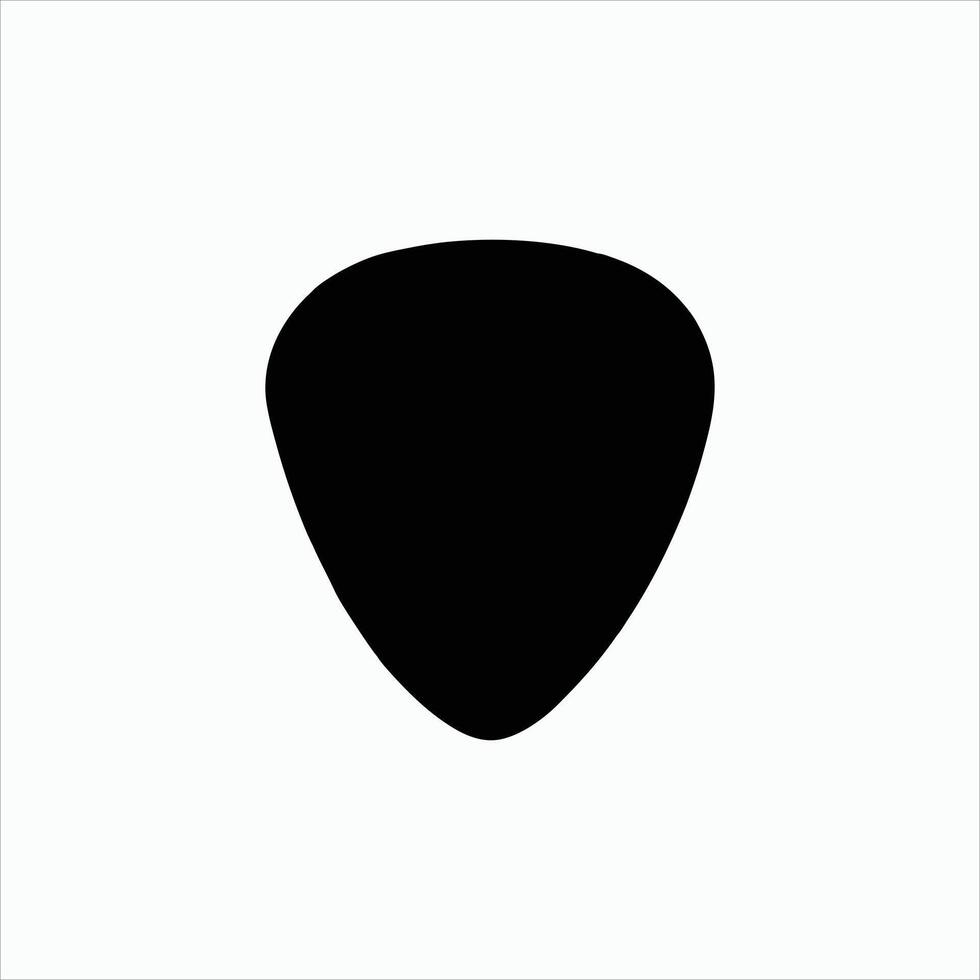 Guitar pick icon on white background illustration vector