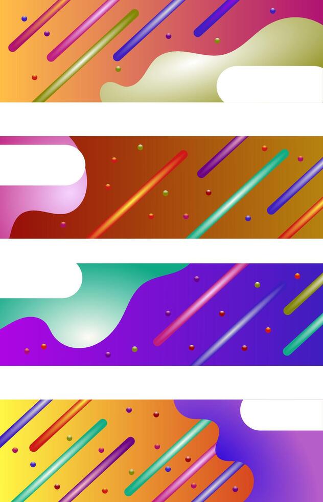 Modern Web Banner Designs vector