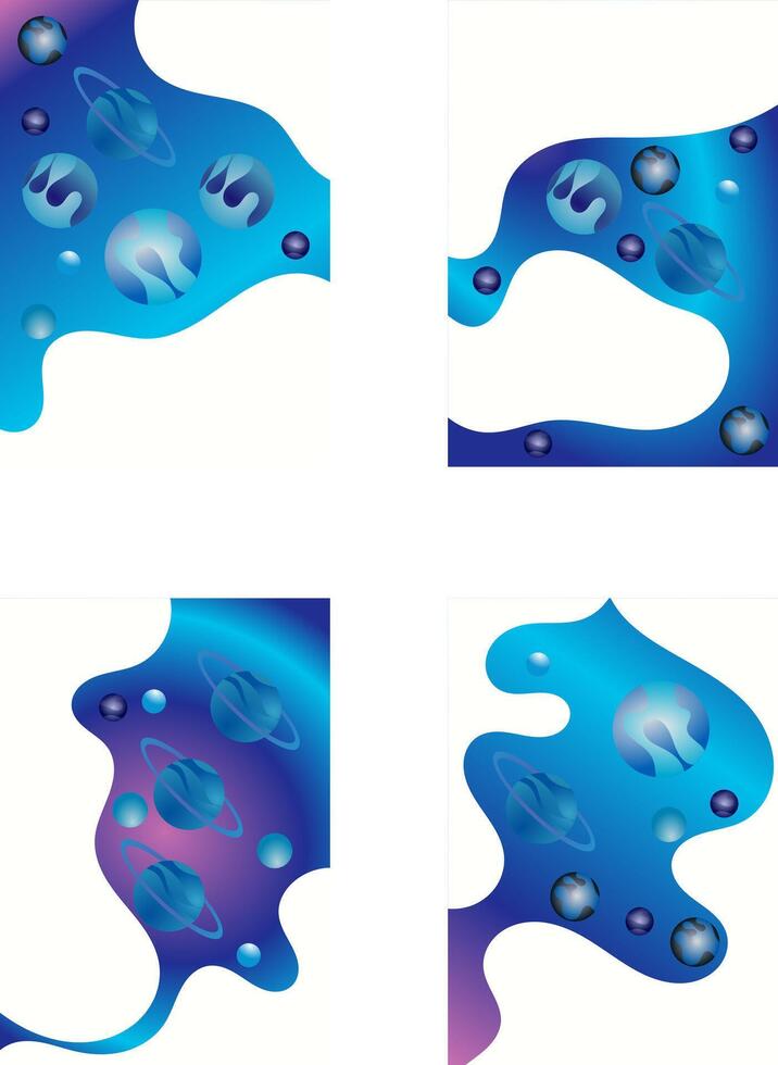 Abstract Astronomical Patterns vector