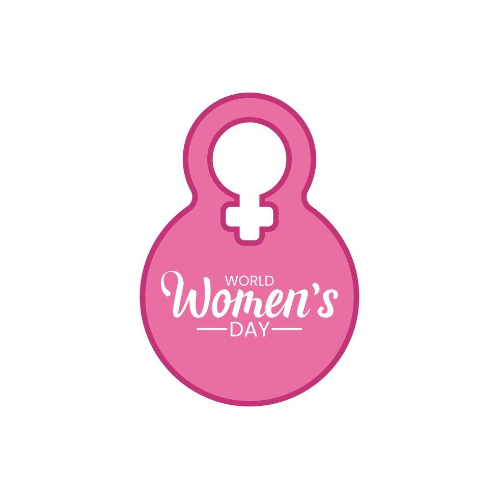 Happy Women's Day 8 March Creative Design vector