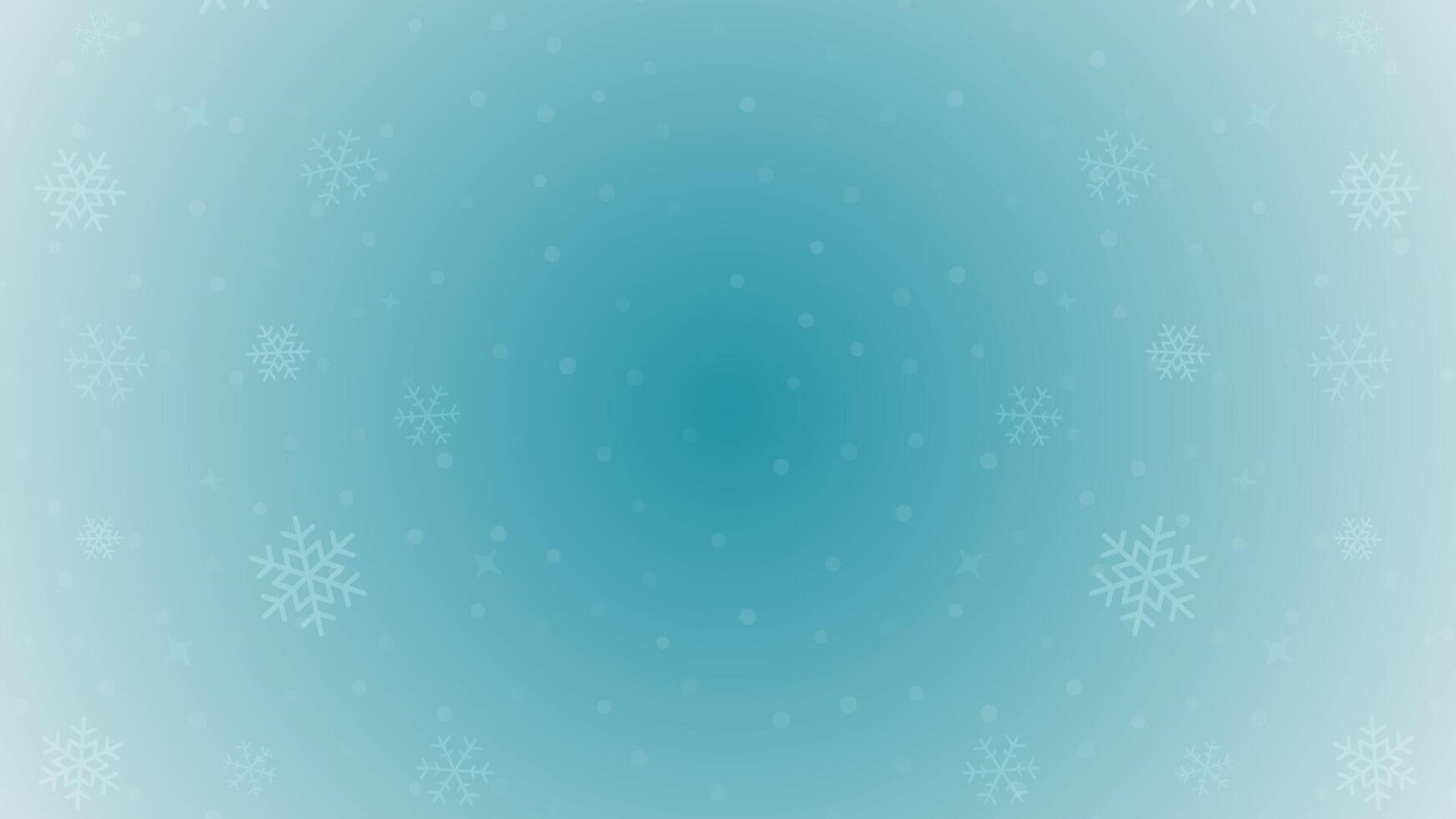 Light blue frozen winter Christmas background with snowflakes dust 3d design realistic vector