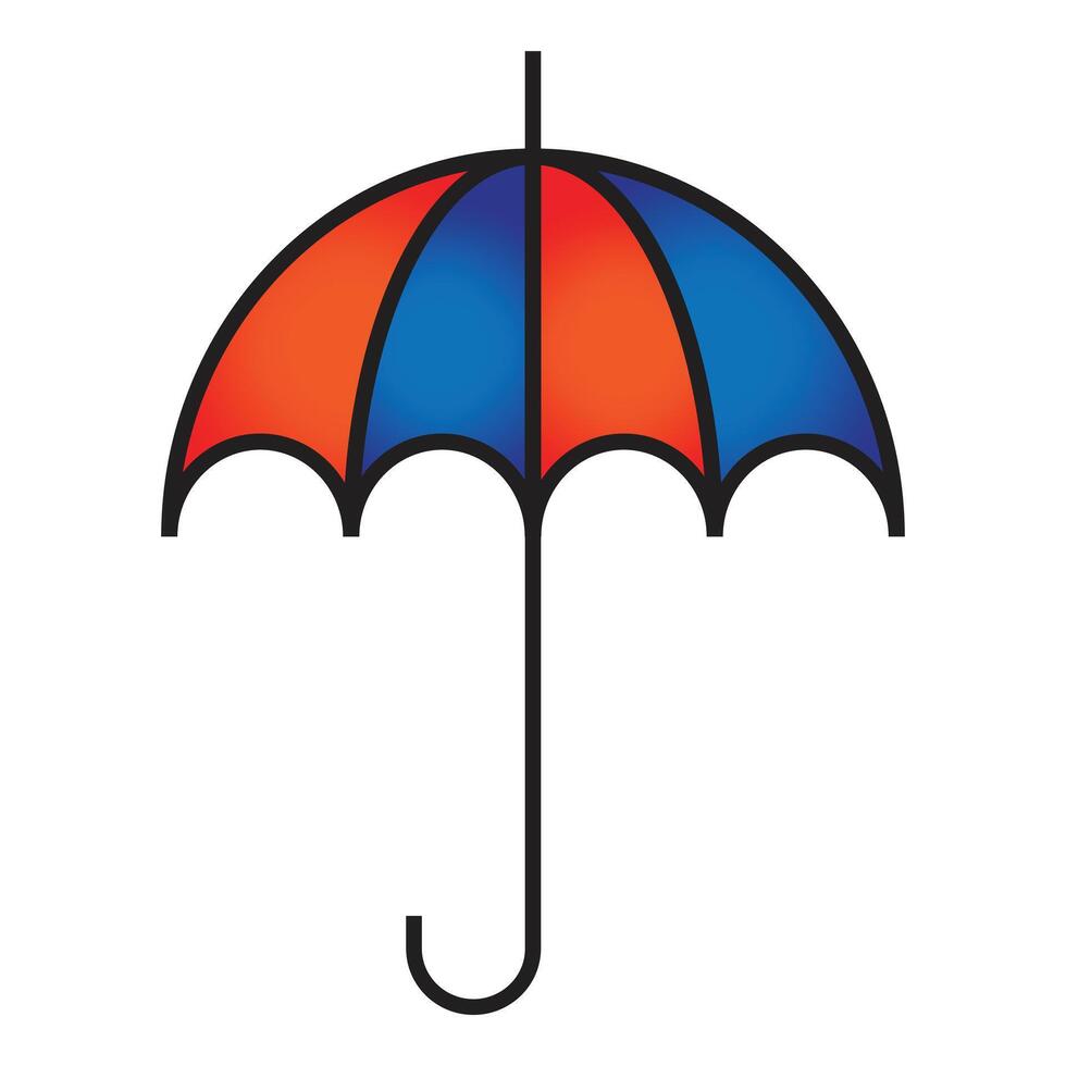 elegant umbrella artwork design vector