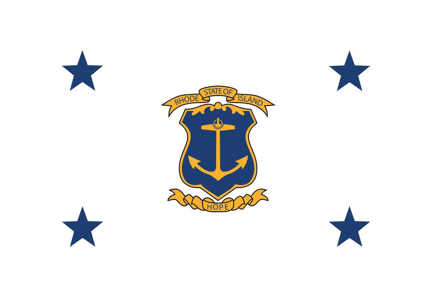 Flag of the Governor of Rhode Island vector