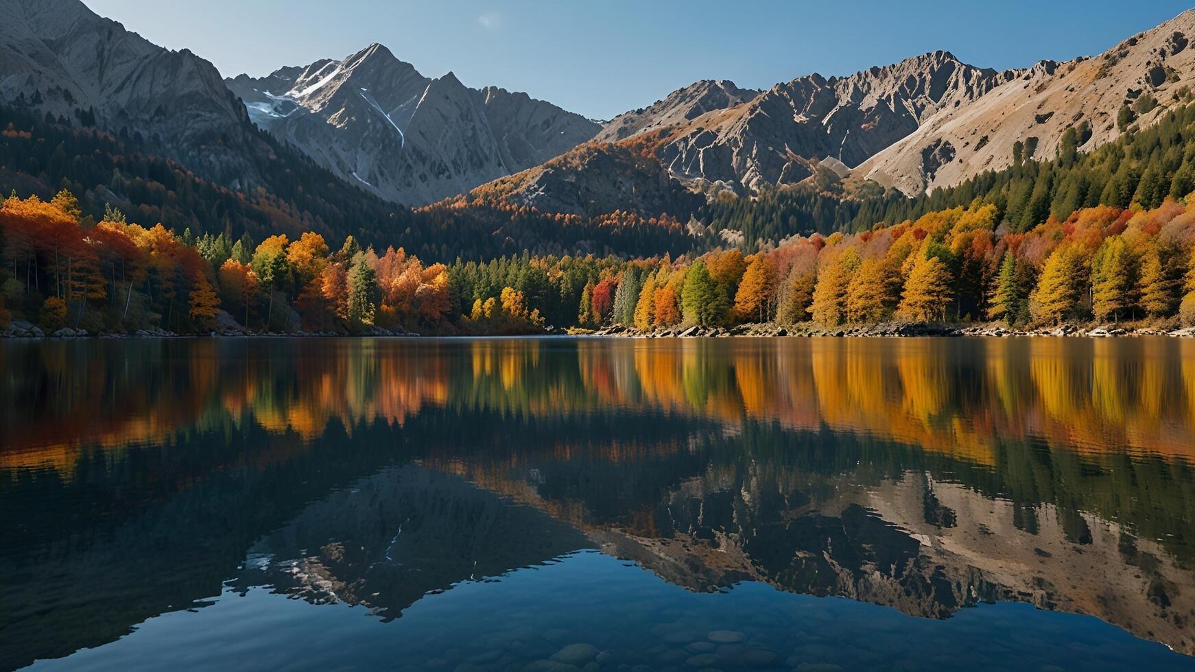 Mountain Landscape in Autumn photo