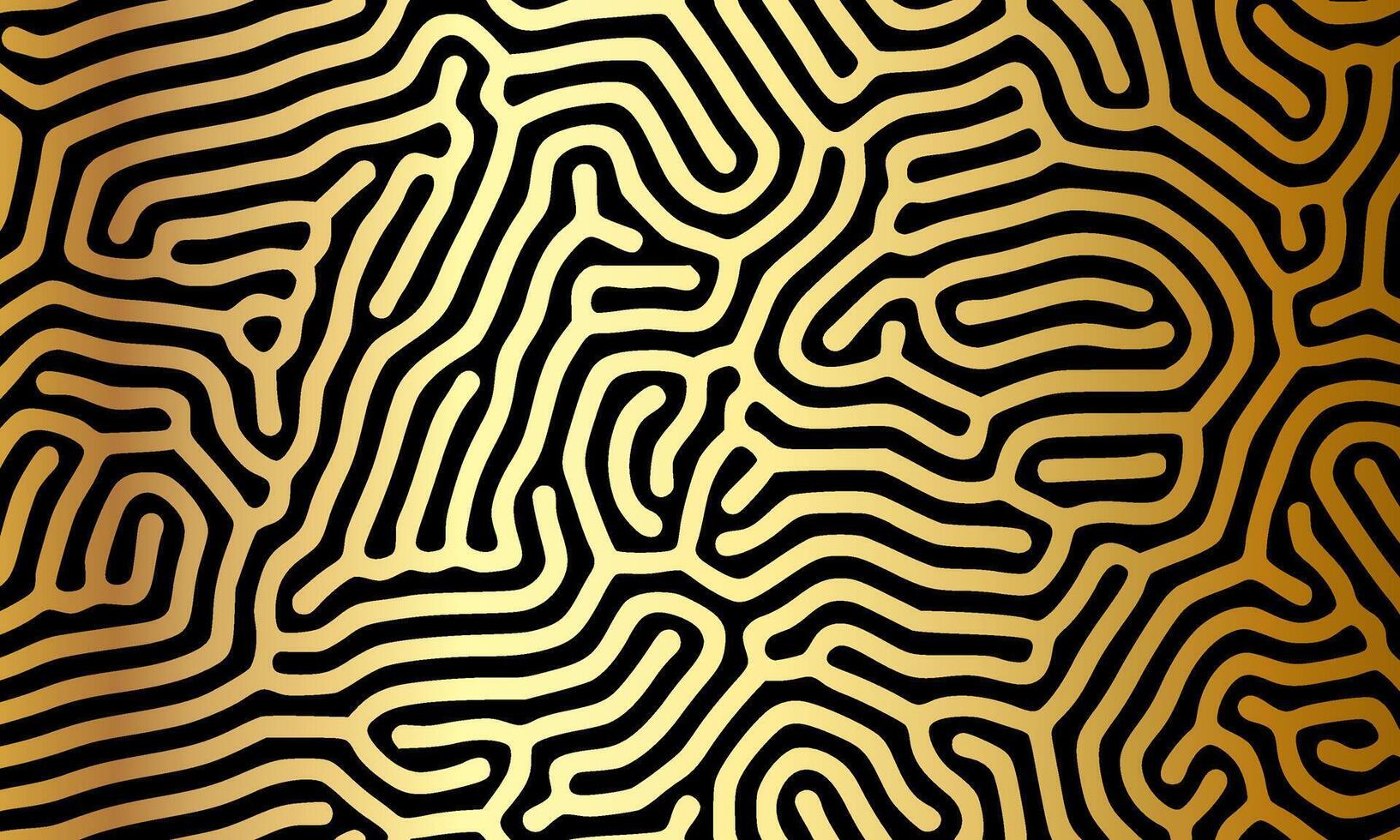 Turing Diffusion Abstract with gold texture background vector