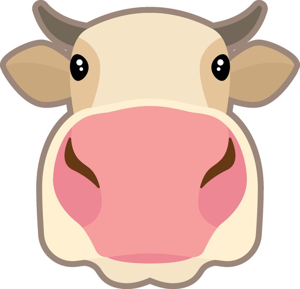 fisheye lens cow vector