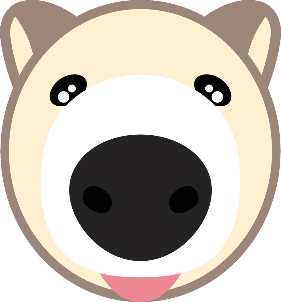 fisheye lens dog vector