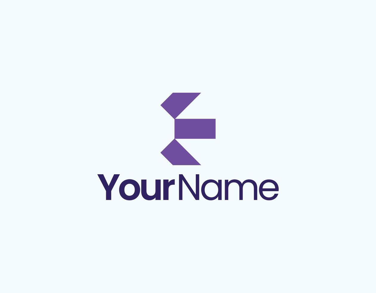 E letter with arrow combination abstract logo design vector