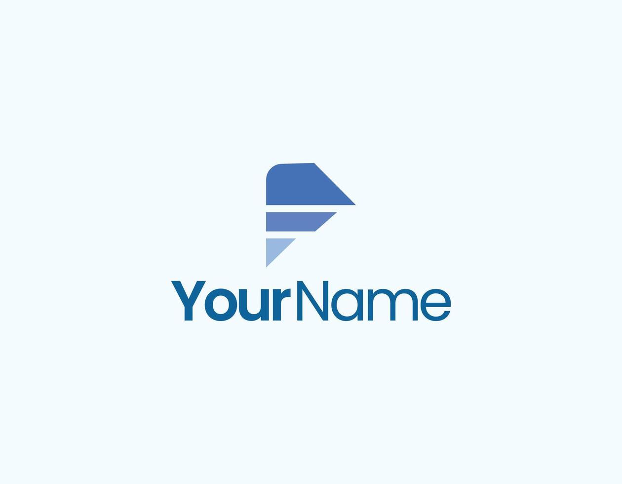 Letter F abstract logo design vector