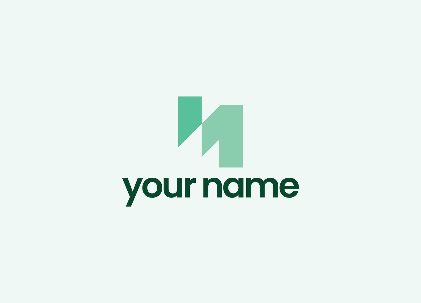 Letter N with Number 1 combination Abstract Logo design vector
