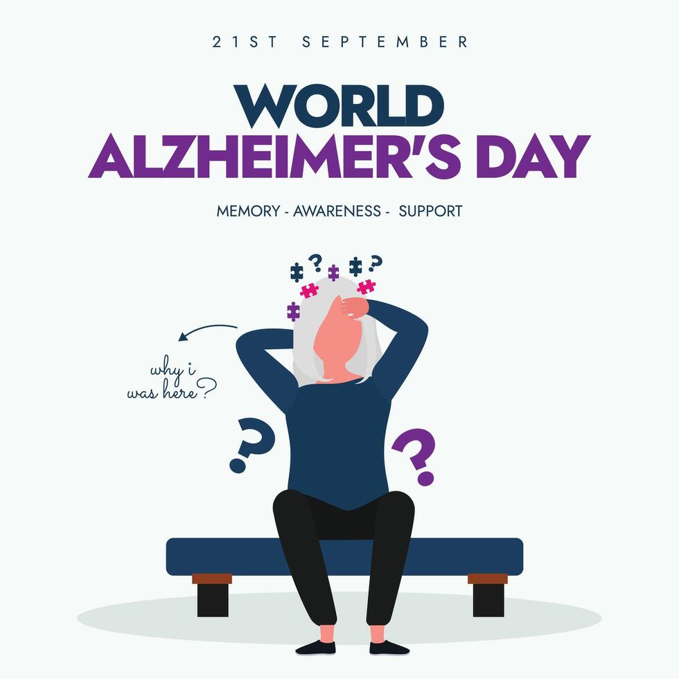 World Alzheimer's Day. 21st September Alzheimer's day