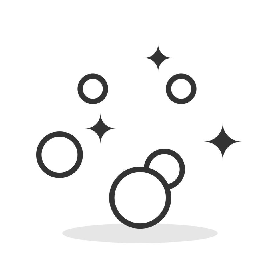 Soap foam icon isolated illustration. vector