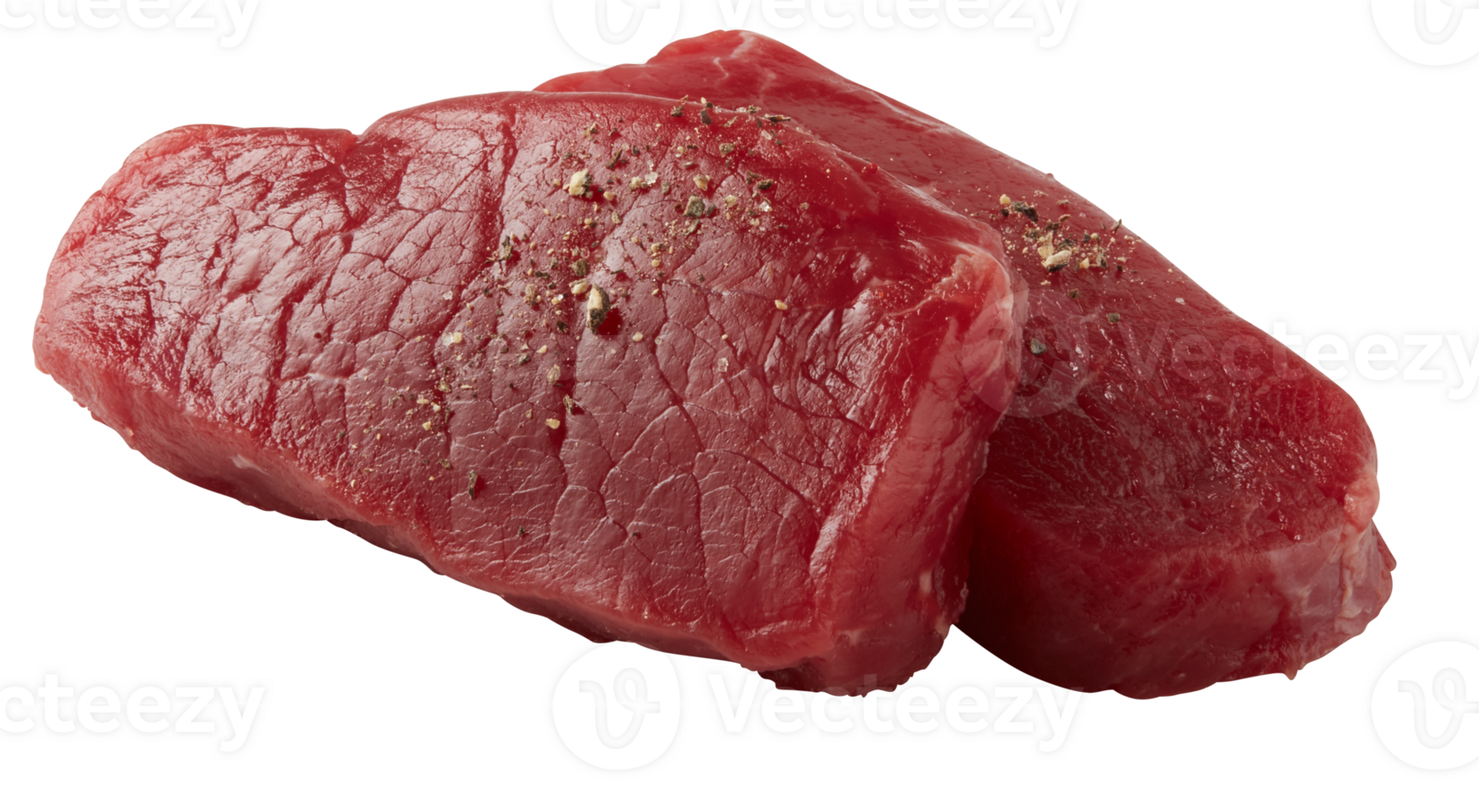 fresh meat 2 steak cut out isolated transparent background png