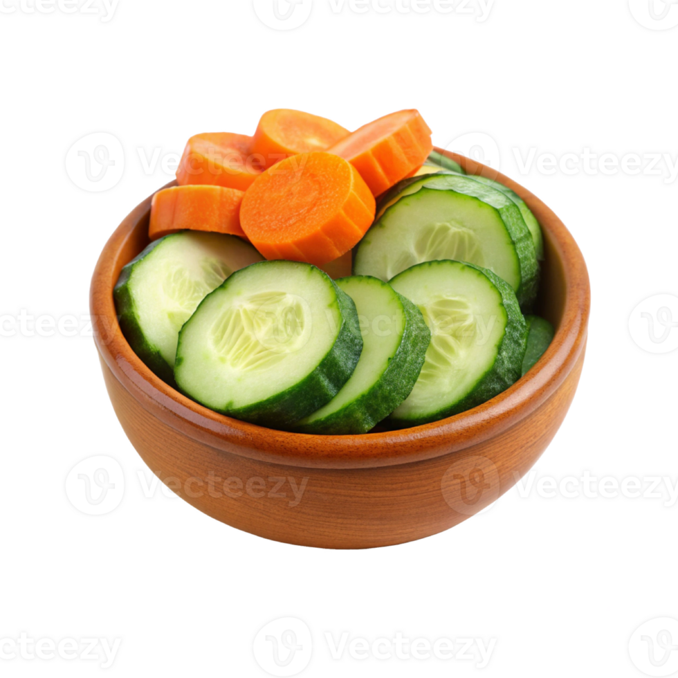 sliced cucumber and carrot png