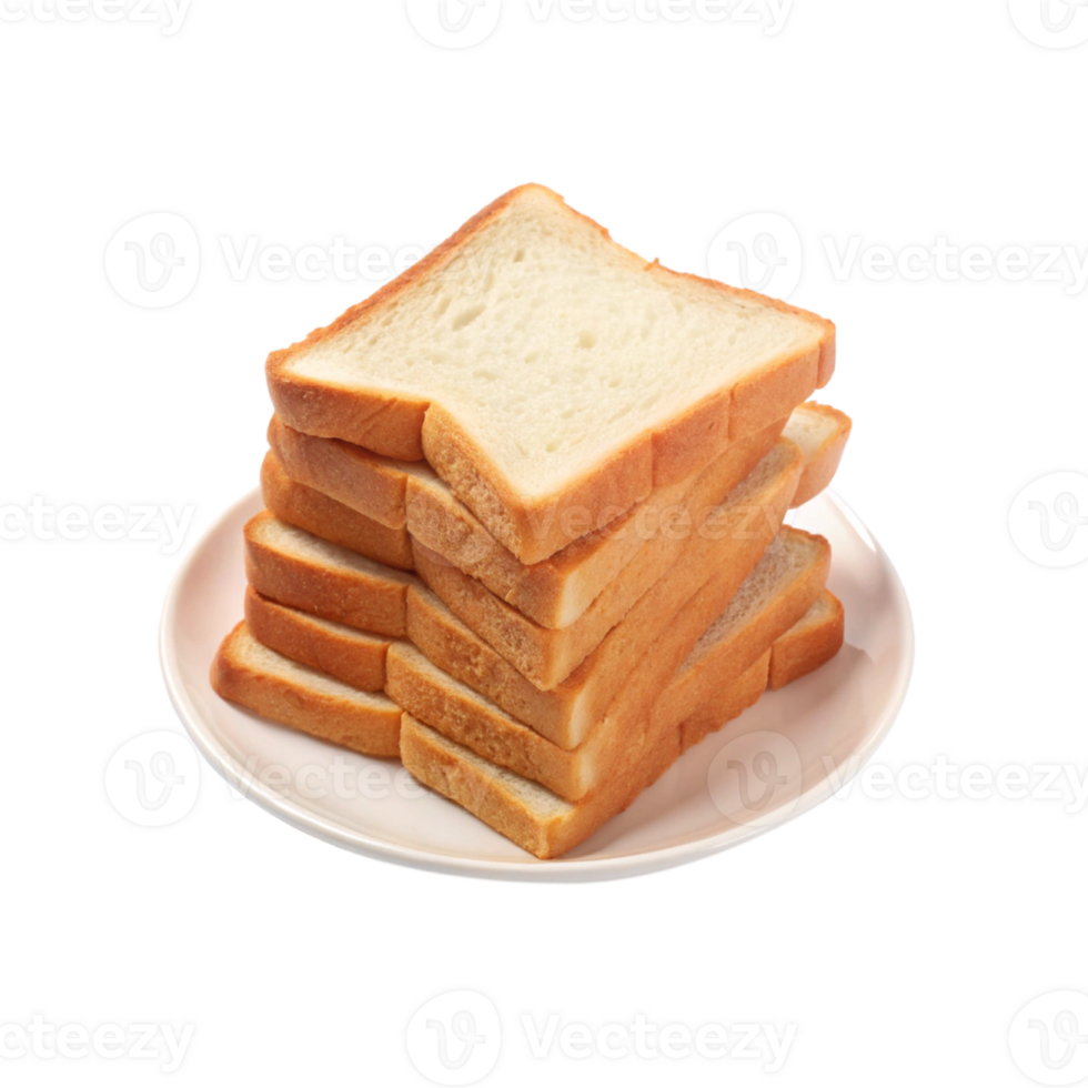 bread slices on a plate png