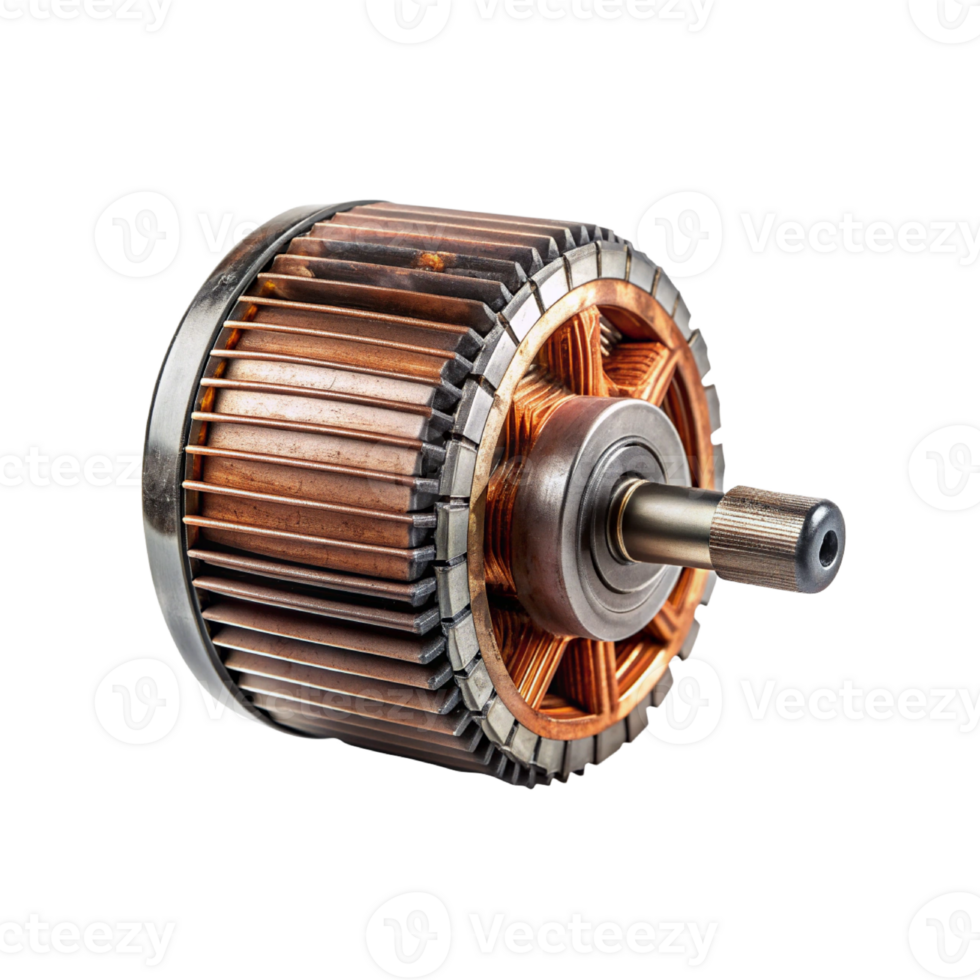 a motor with copper coils png