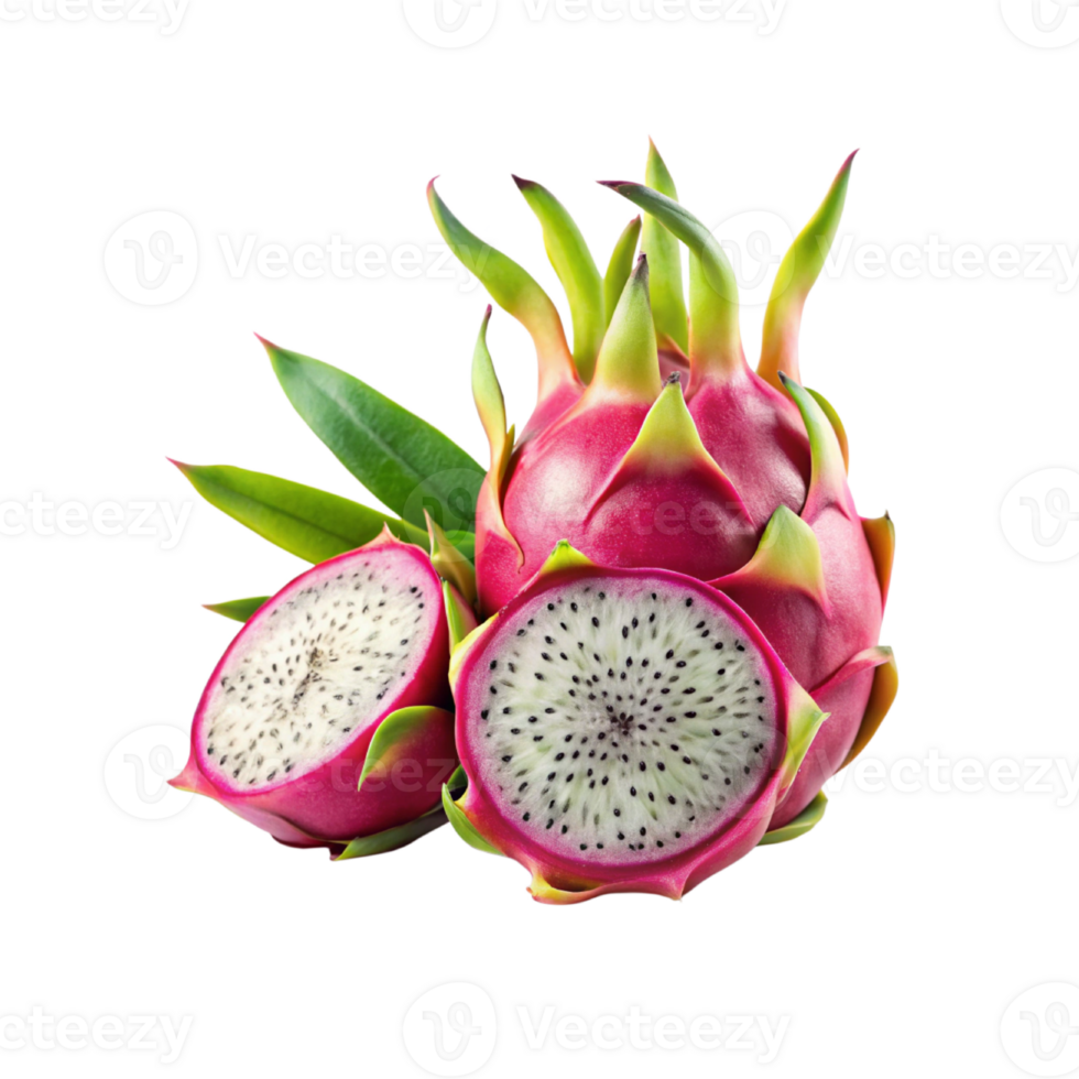 dragon fruit on transparent background png