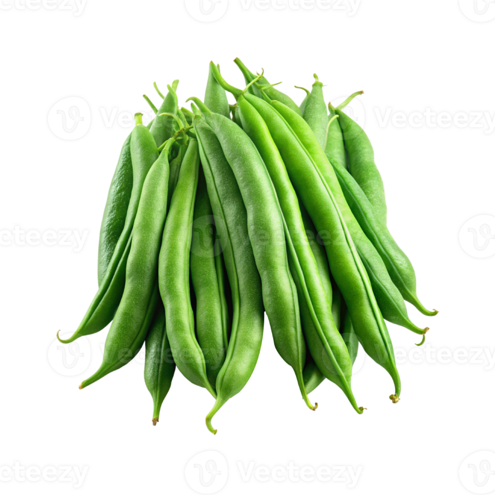 green beans on a transparent background png