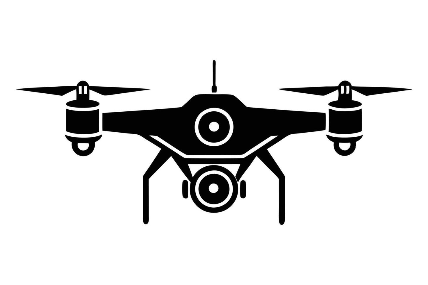 Surveillance Drone Illustration vector