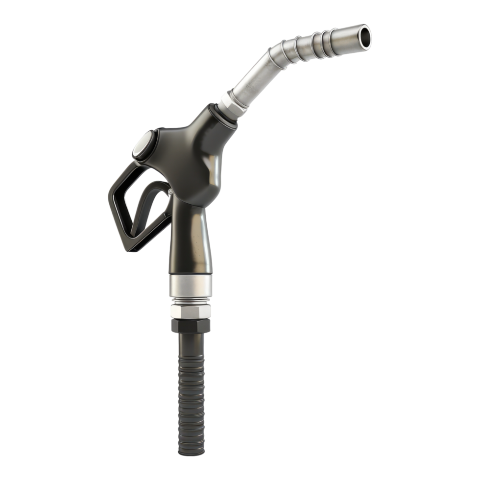 Fuel machine nozzle isolated on transparent background. png
