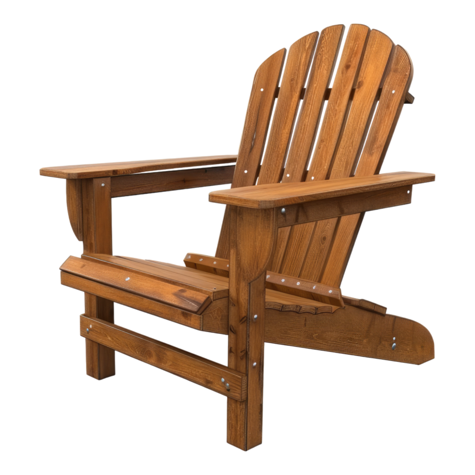 Adirondack chair Isolated on transparent background. png
