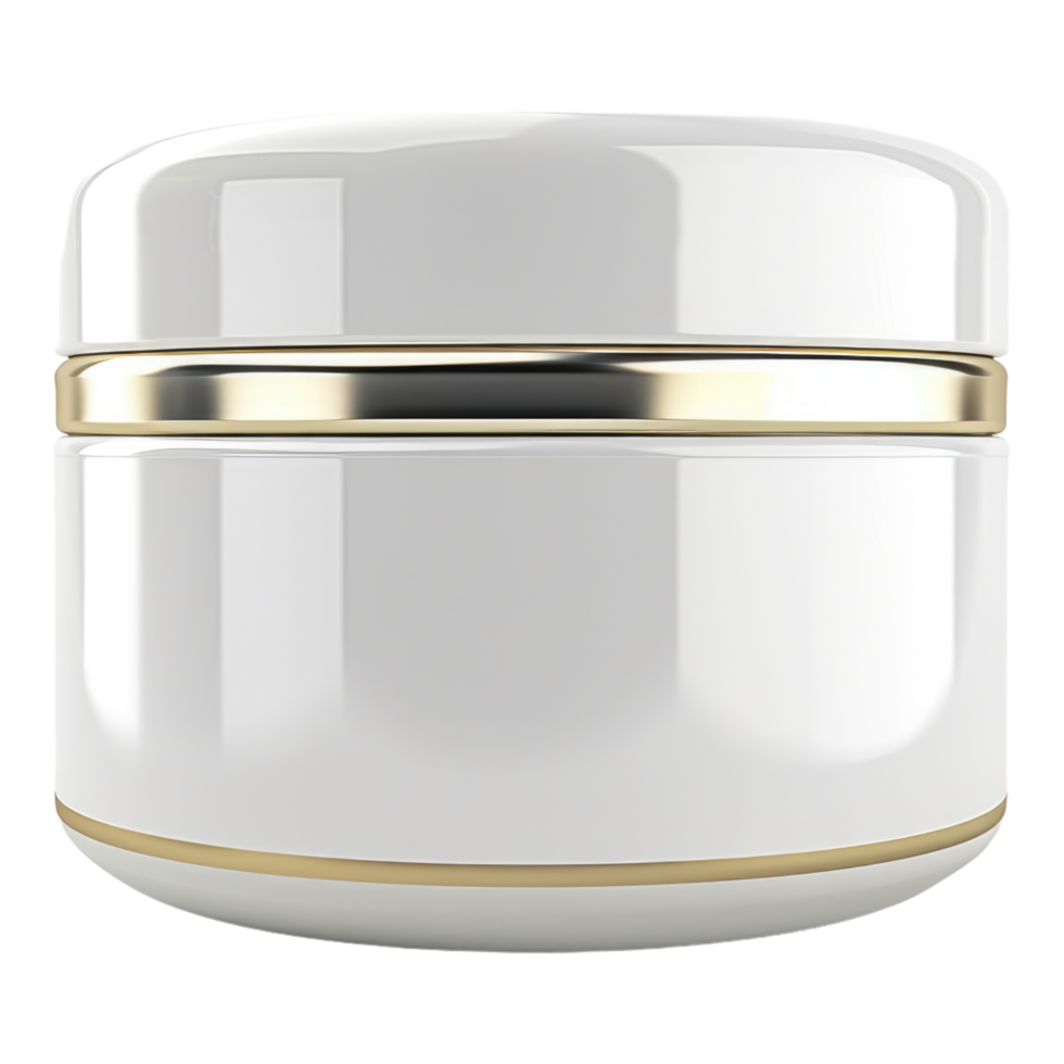 Blank cosmetic jar isolated on transparent background. png