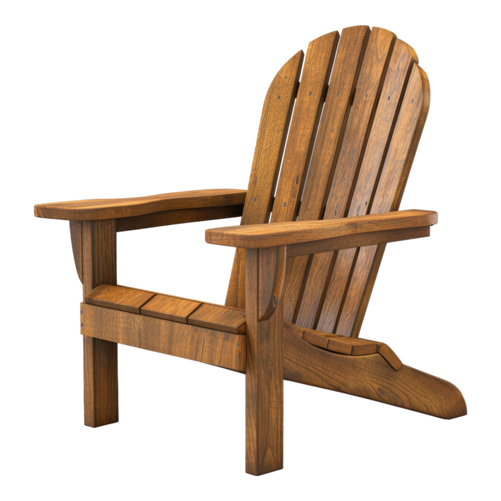Adirondack chair isolated on transparent background. png