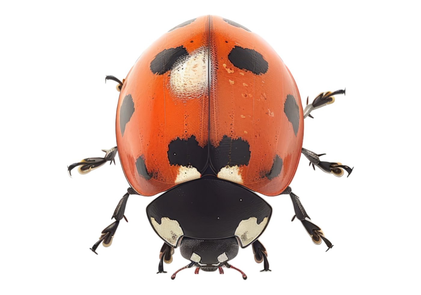 Ladybug isolated, transparent background, , cutout. png