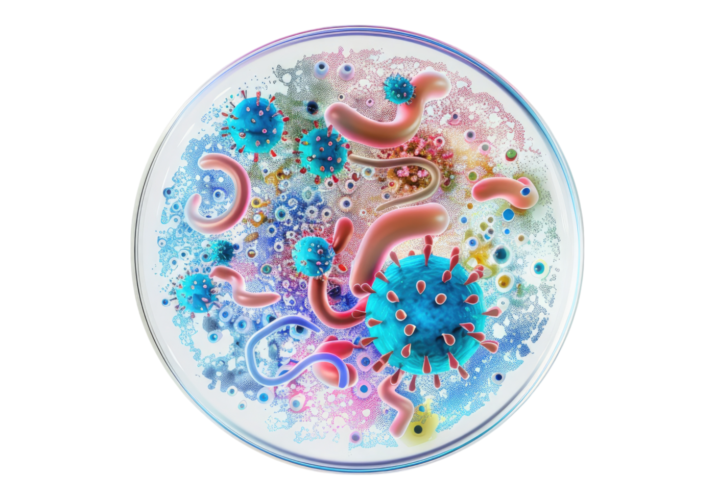 Visualization of microbiology loop isolated on transparent background. png