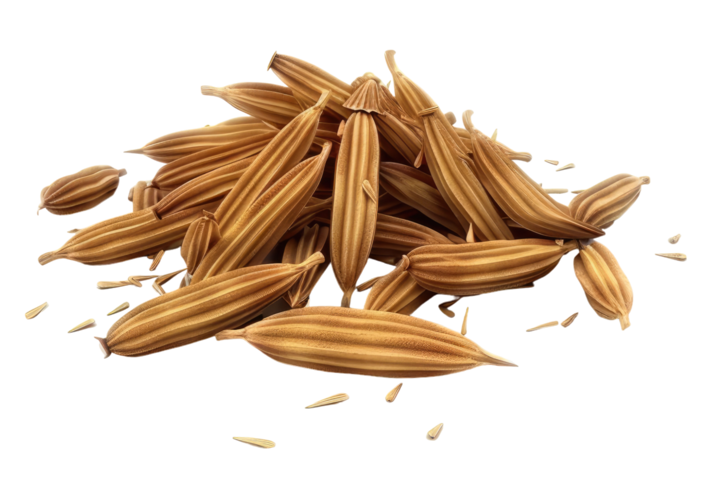 Cumin isolated, transparent background, , cutout. png