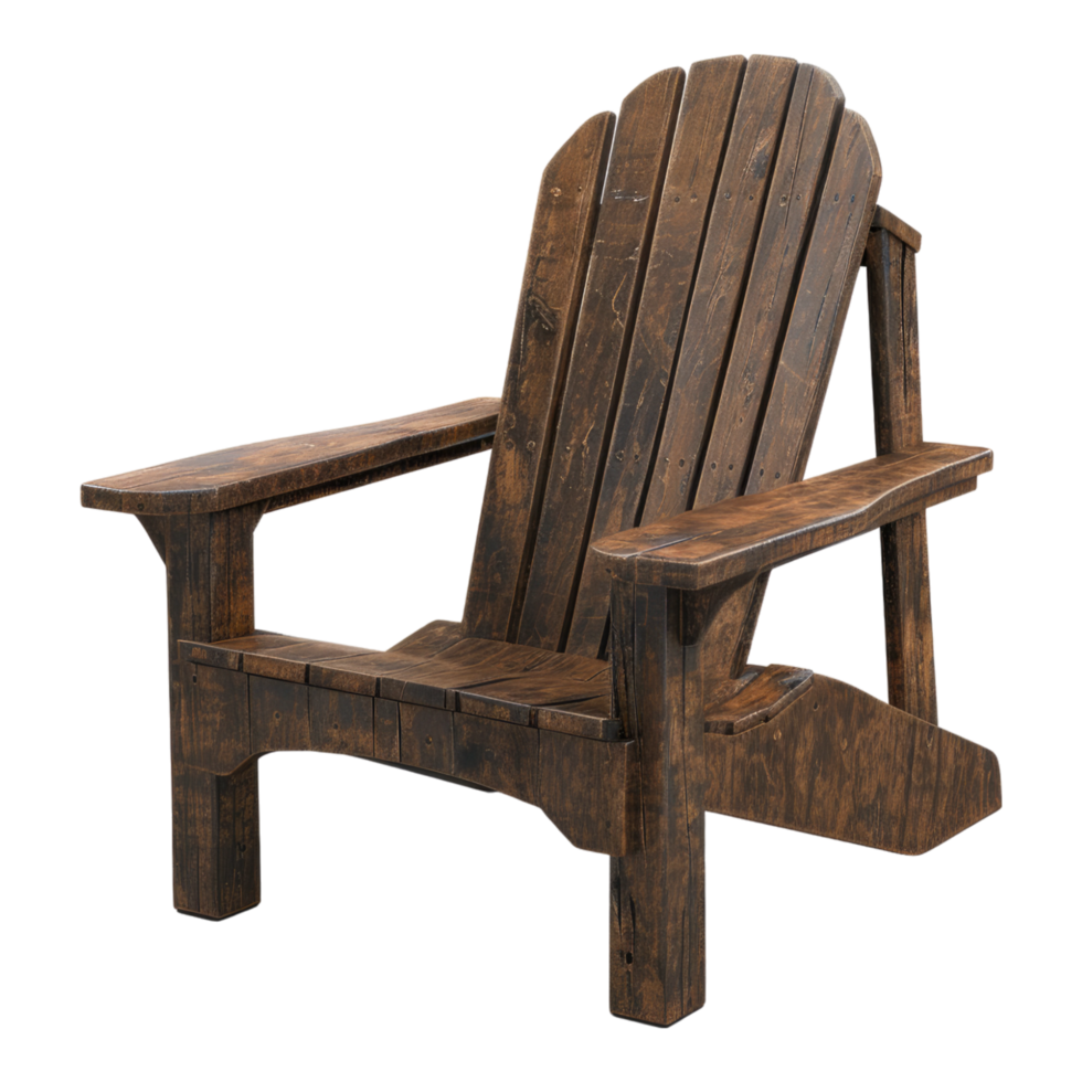 Adirondack chair Isolated on transparent background. png