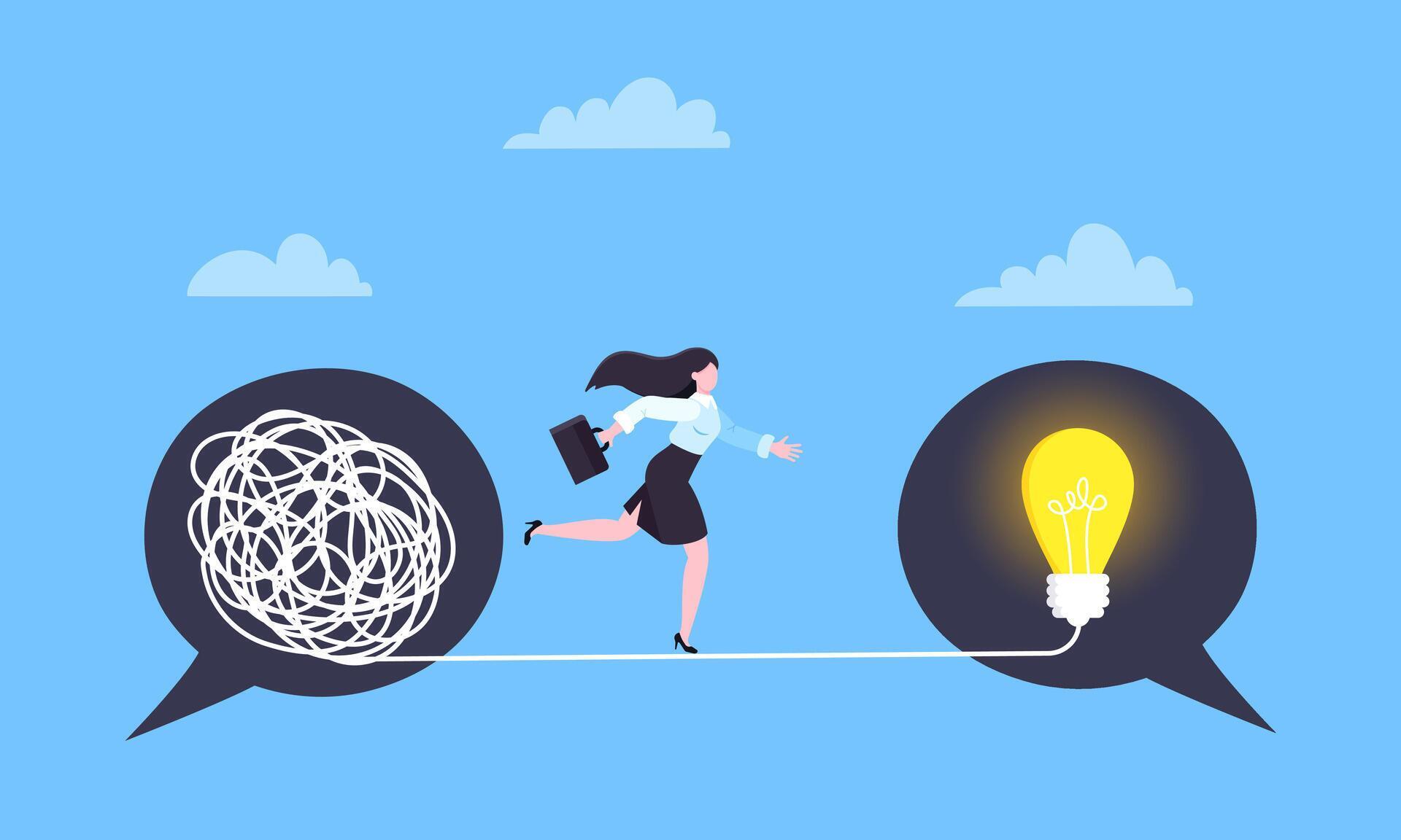 Challenges Simple Image Understanding problem solution simplify challenge. 49735965 Vector Art ...