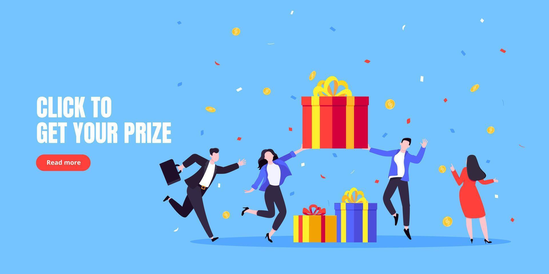 Get online incentive gift benefit reward and gifts, earn loyalty program points. vector