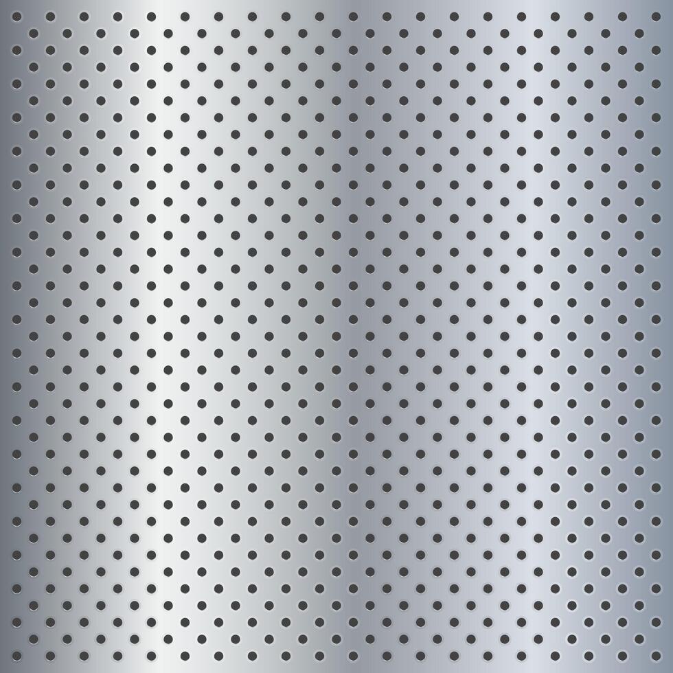 Peg board perforated texture background material with oval holes seamless pattern board illustration. vector