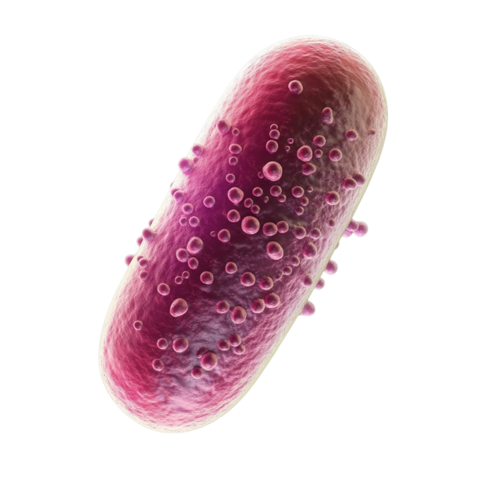 3D Model of Virus Particle with Pinkish Hue AI-GeneratIive png