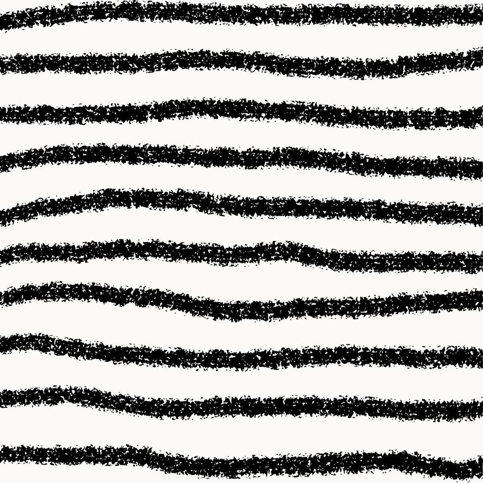Square hand drawn pattern, pencil black thick horizontal hatching on white background. Textured crosshatch, scribbles, strokes and lines, sketch. vector