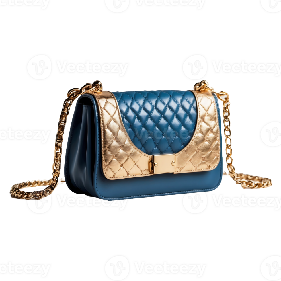 a blue and red bag with a red handle is shown Isolated on a Transparent Background png