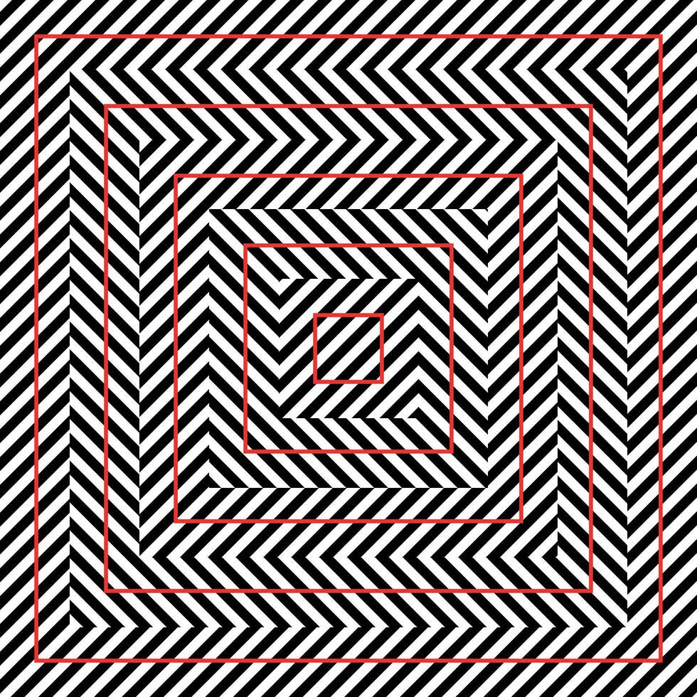 Optical Illusion Squares with Diagonal Stripes vector