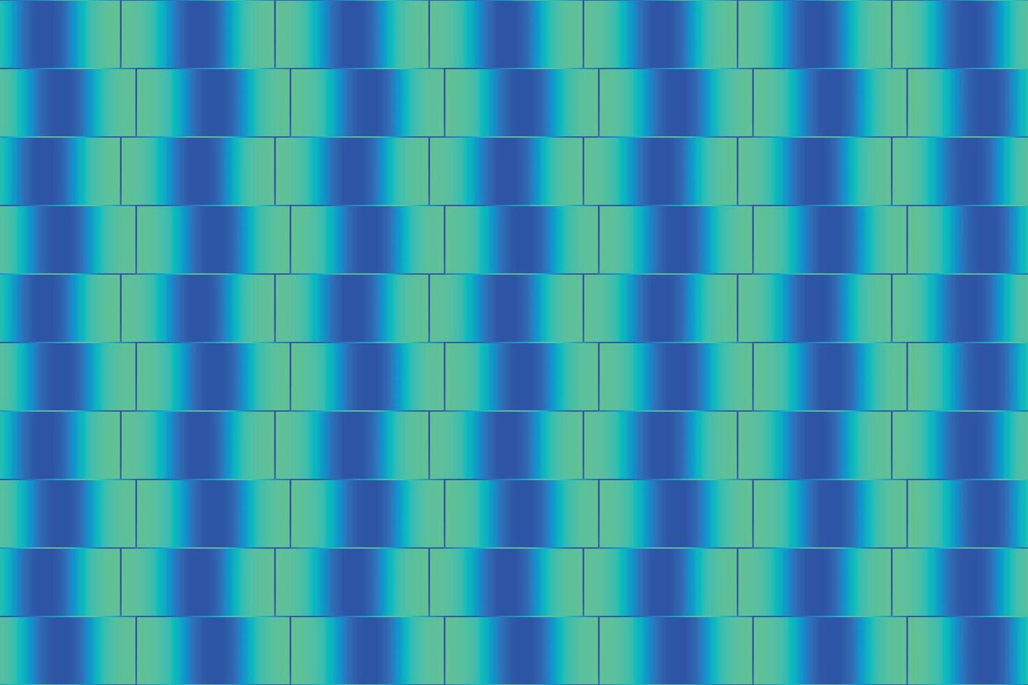 Cafe Wall Illusion with Blue Gradient Bricks vector