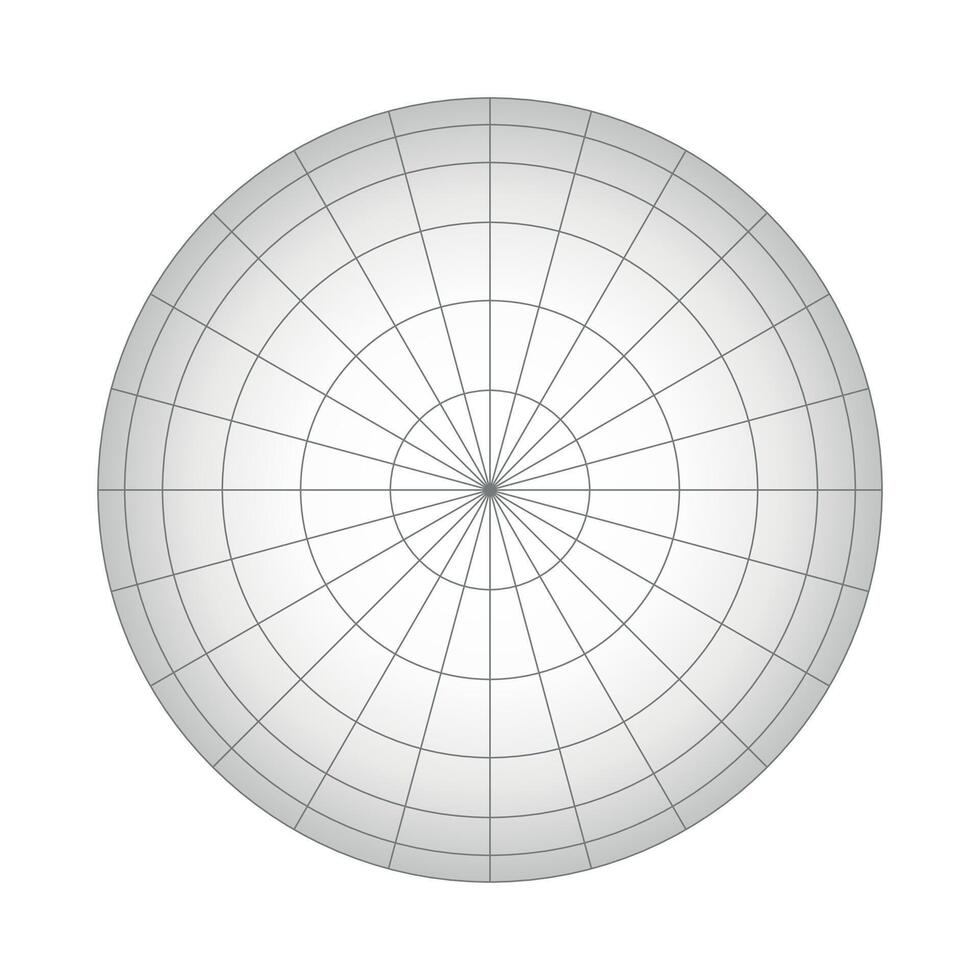 Earth planet globe grid of meridians and parallels vector