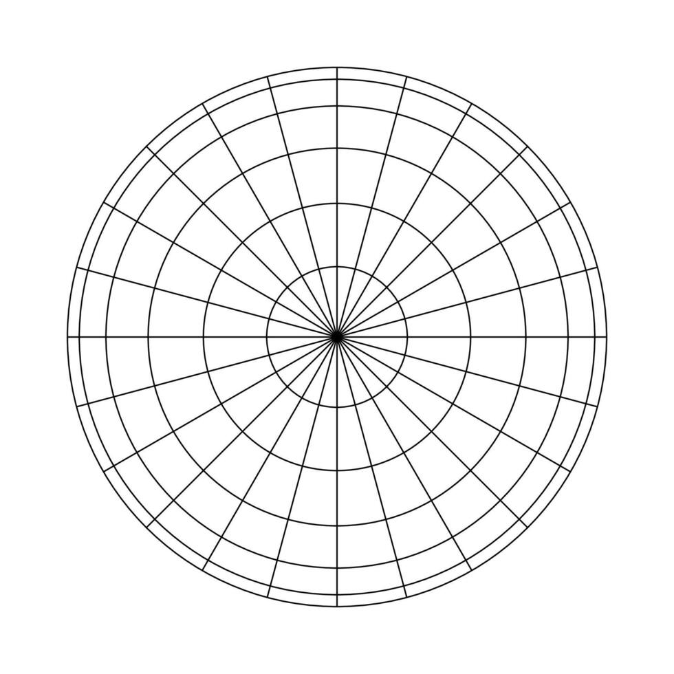 Earth planet globe grid of meridians and parallels vector