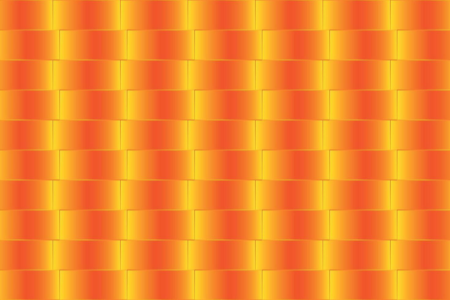 Cafe Wall Illusion with Orange Gradient Bricks vector