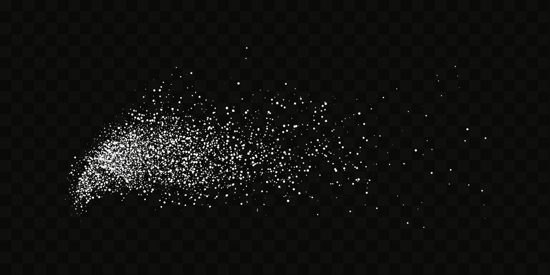 Grainy scatterings of sugar and salt crystals. Splashes of water and snow. Rain overlay effect and sea spray. flour illustration. vector