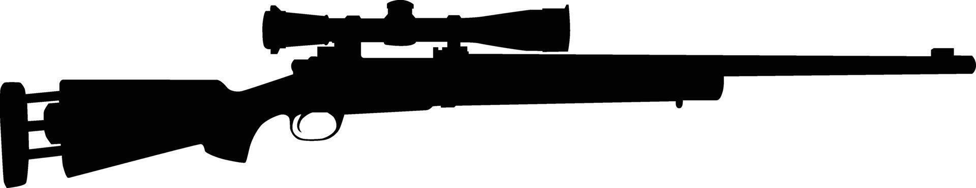 m24 sniper rifle silhouette vector