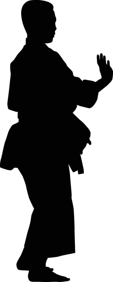 Men standing silhouette vector