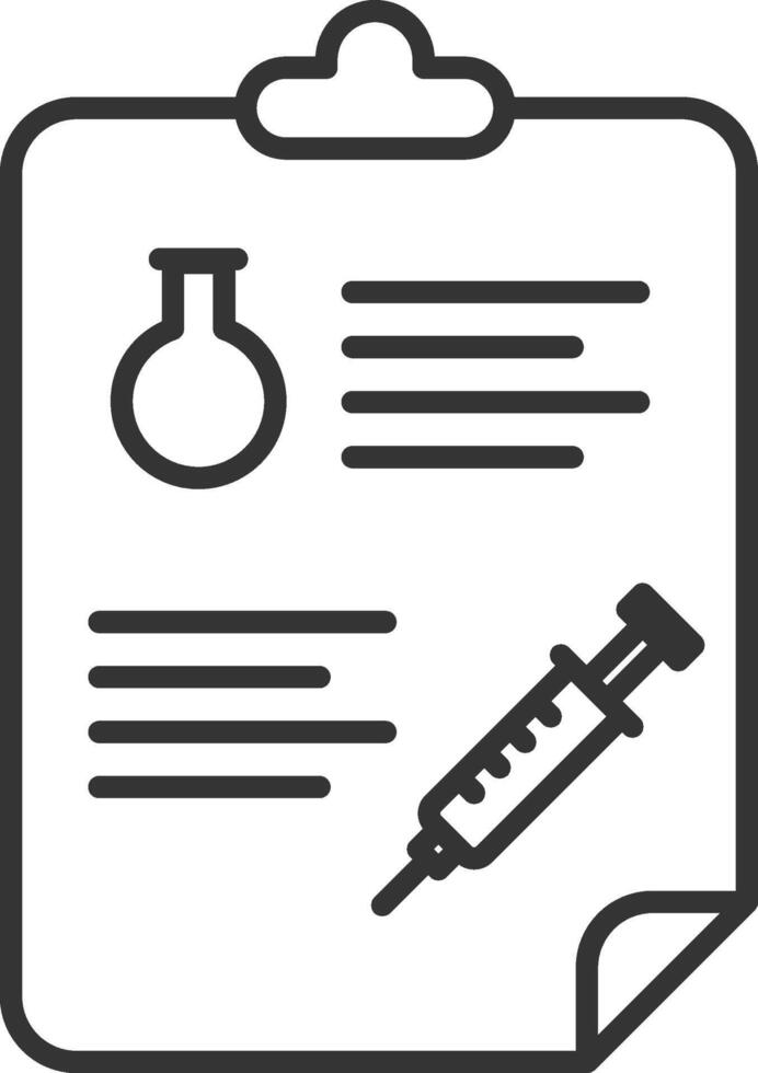 Biotechnology report icon outline style vector