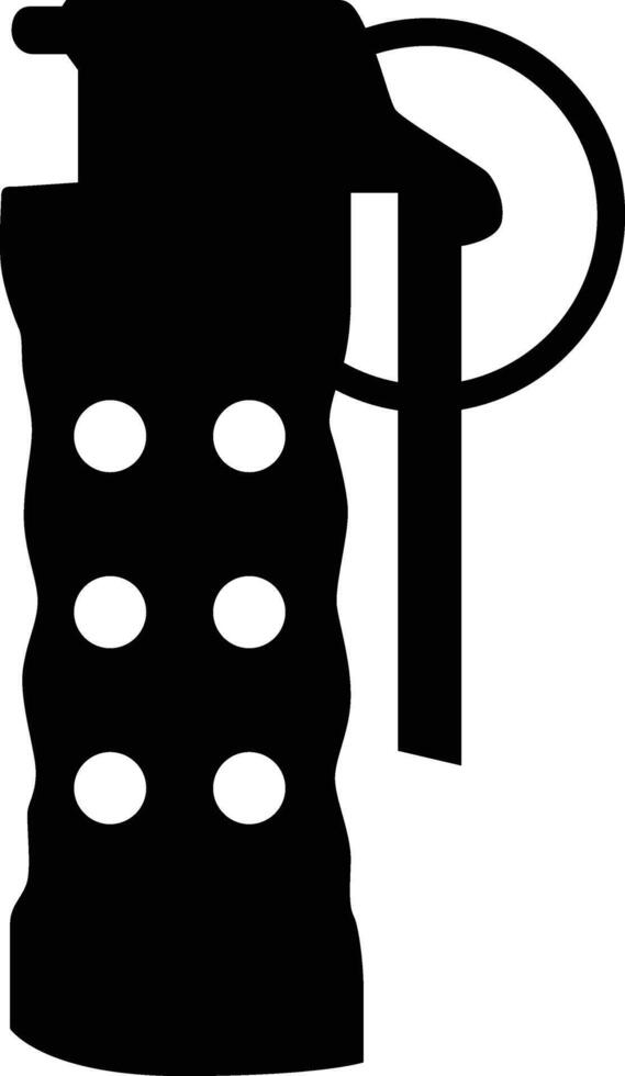 Frag grenade silhouette illustration vector