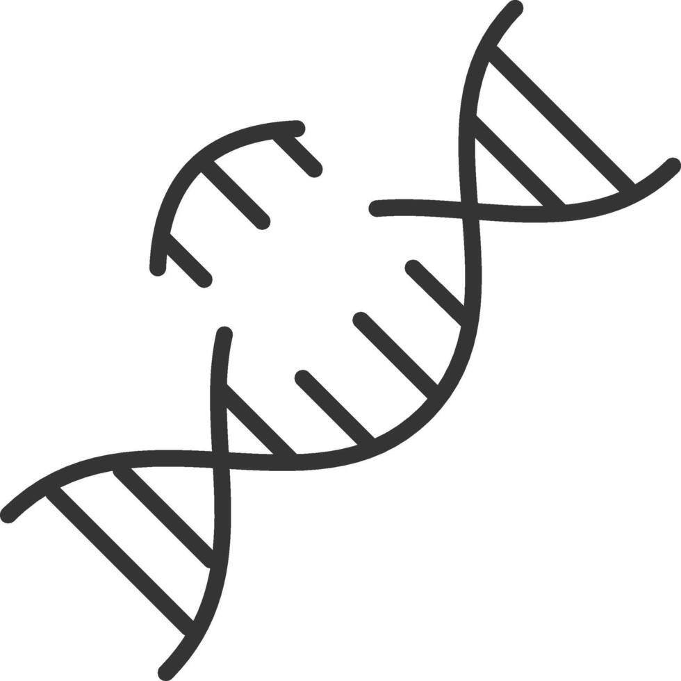 Biotechnology DNA modification icon outline style vector